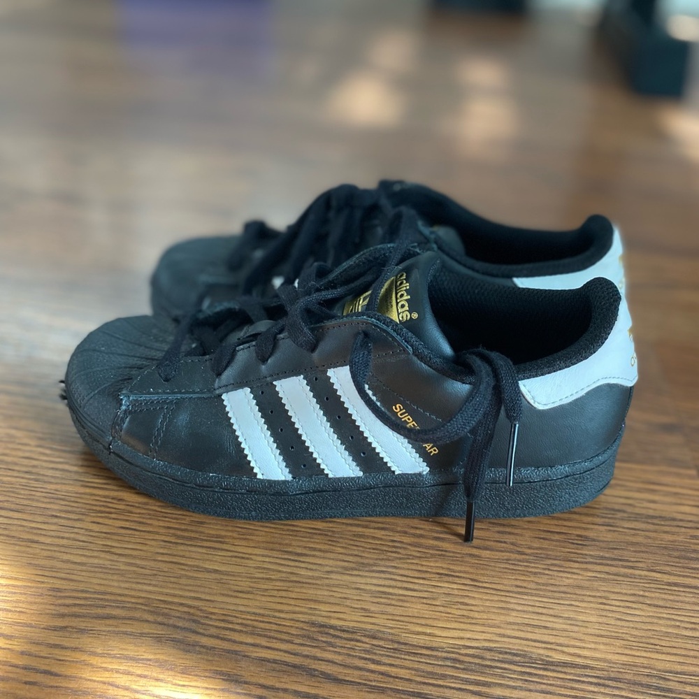 Adidas Kid Black and White Sneakers